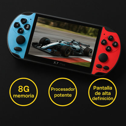 Consola X7 plus-8 simuladores+ Música + Videos + Cámara - 8GB