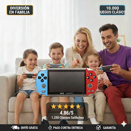 Consola X7 plus-8 simuladores+ Música + Videos + Cámara - 8GB